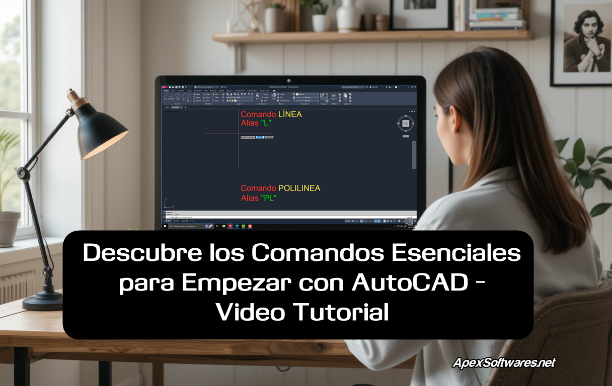 Descubre los Comandos Esenciales para Empezar con AutoCAD -Video Tutorial