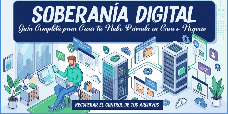 Soberanía Digital 2026: Guía Completa para Crear tu Nube Privada en Casa o Negocio y Recuperar el Control de tus Archivos